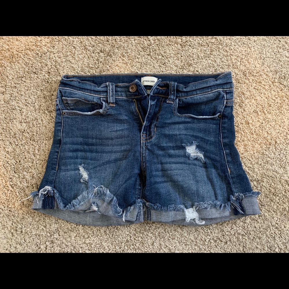 Denim shorts